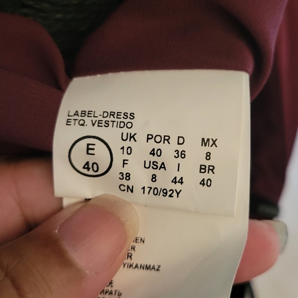 Vera Wang Bridal collection wine colored size 8 formal dress - Picture 9 of 16